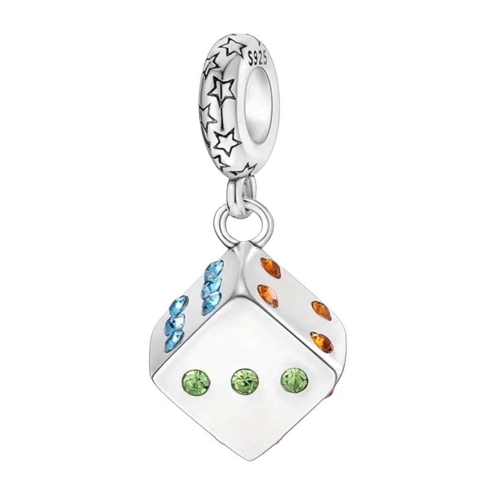 S925 Lucky Dice Charm Pandora Style 31$